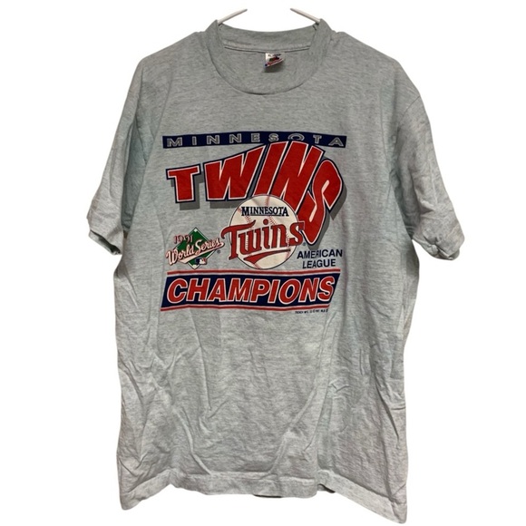 Minnesota Twins 1991 World Championship baseball tee t-shirt mens size XL EUC - Picture 1 of 8